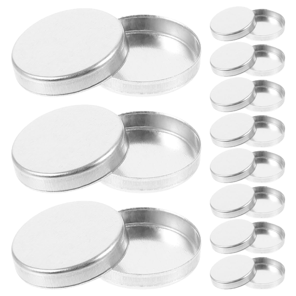 Large Flat Bottom Cosmetic Eyeshadow Blush Lipstick Powder Cake Box Split Aluminum Plate Bagged Packaging