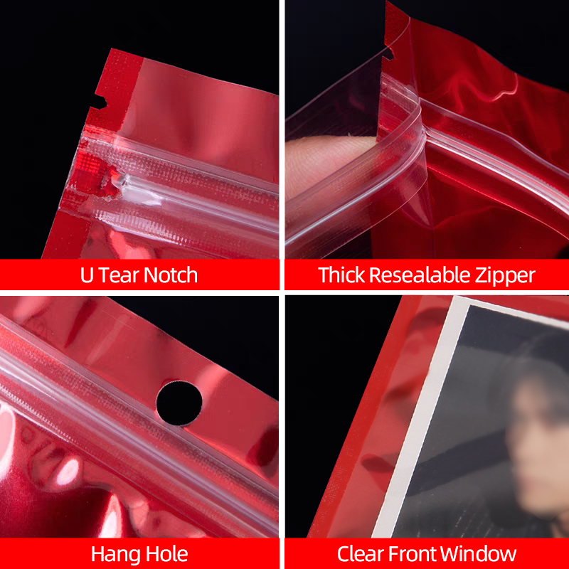High Grade Clear Reusable Recyclable Stand-Up Pouch Customized Ziplock Packaging Bag for Candy Chocolate Sushi &amp; Pet Food