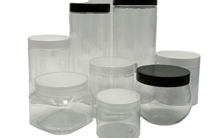 100ml 200ml 250ml 300ml 500ml 4oz 8oz Empty clear Body Butter Jars Plastic Jar Container for Cosmetic Packaging