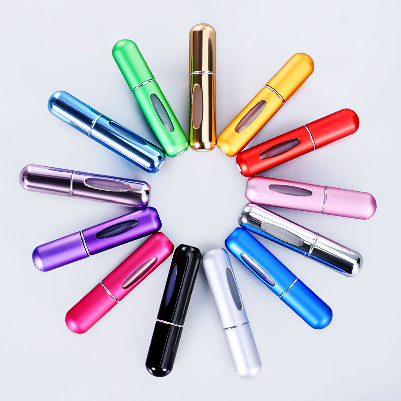 5ml 8ml Perfume Atomizer Portable Liquid Container for Cosmetics Traveling Mini Aluminum Spray Alcochol Empty Refillable Bottle