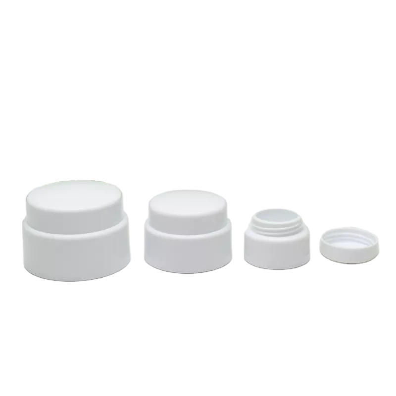 Luxury Empty 15ml 30ml 50ml Double Wall Straight Round pp Plastic Cosmetic Face Cream Jar Packaging