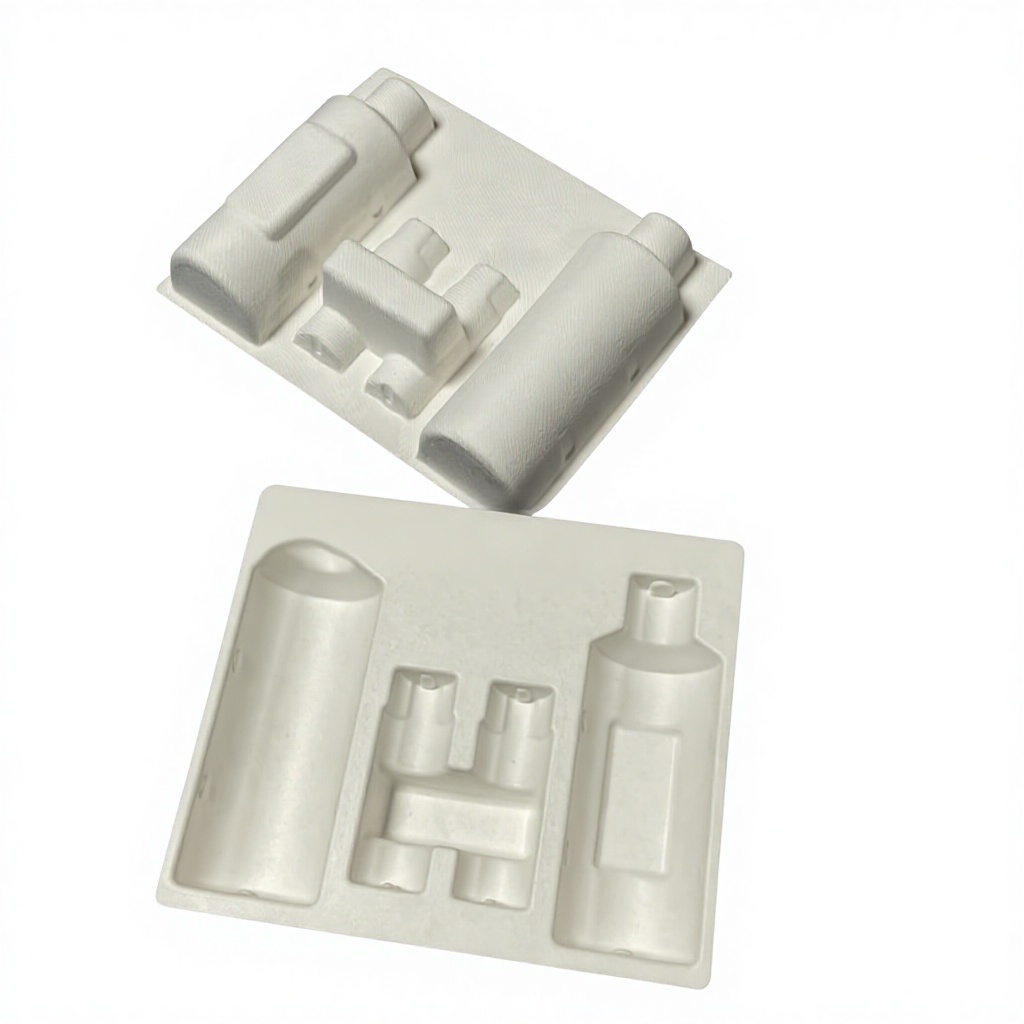 HAOWEI Eco Molded Pulp Cosmetic Packaging, Biodegradable for Bottles &amp; Jars