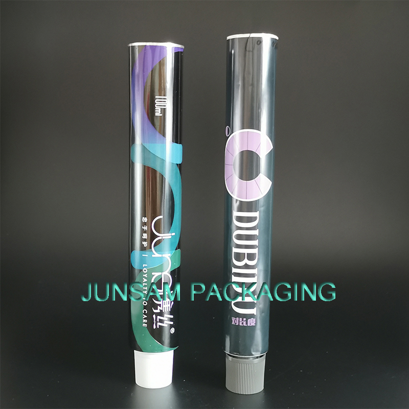 Squeeze Aluminum Hair Colorant Cream Personal Care Cosmetic Packaging Paint Container