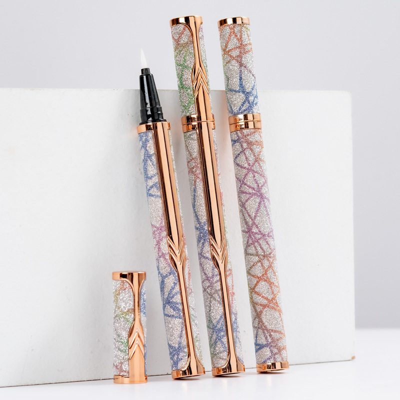 High-End Eyeliner Package Steel Ball Straight Liquid Cotton Head Liquid Eyeliner Empty Tube Makeup Packaging