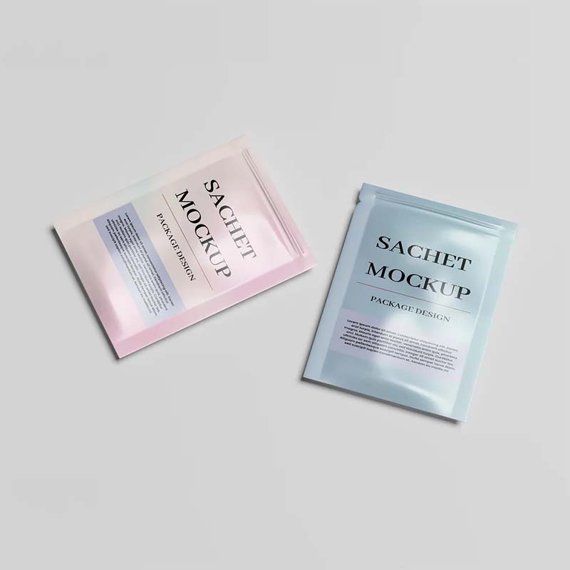 Customized 15ml Facial Mask Sachet Stand-Up Zipper Bag Aluminum Foil Cosmetic Packaging Small Pouch with Customized Design