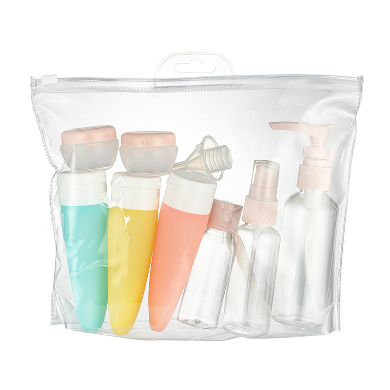 Tsa Approved Plastic Product Cosmetic Packaging Box Ready-to-Go Travel Set 30ml 40ml Travel Size Bottles for Toner Perfume Shampoo Face Wash on-The-Go Packaging