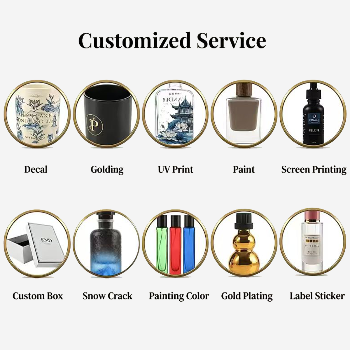 New Arrival Unique Shape Glass Perfume Bottle 30ml 50ml 100ml Black Glass Perfume Bottle With Box Packaging And Lid