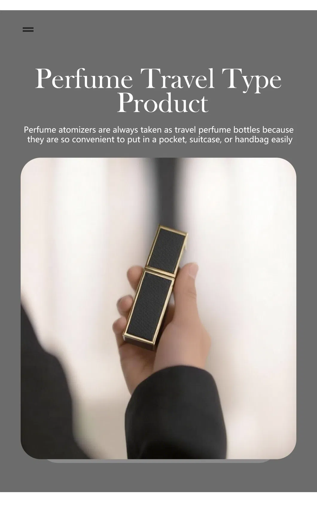 Fragrance Bottle with Leather Decoration