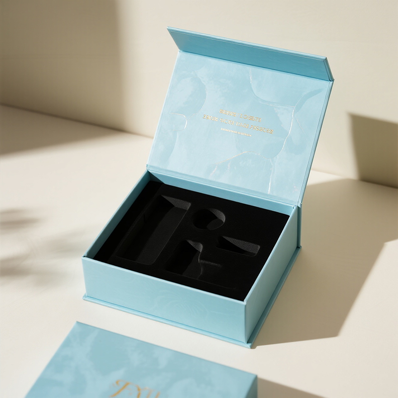 Custom Logo Design Sample Luxury Premium Packaging Empty Rectangle Cosmetic Beauty Tool Set Perfume Bottles Rigid Paper Boxes