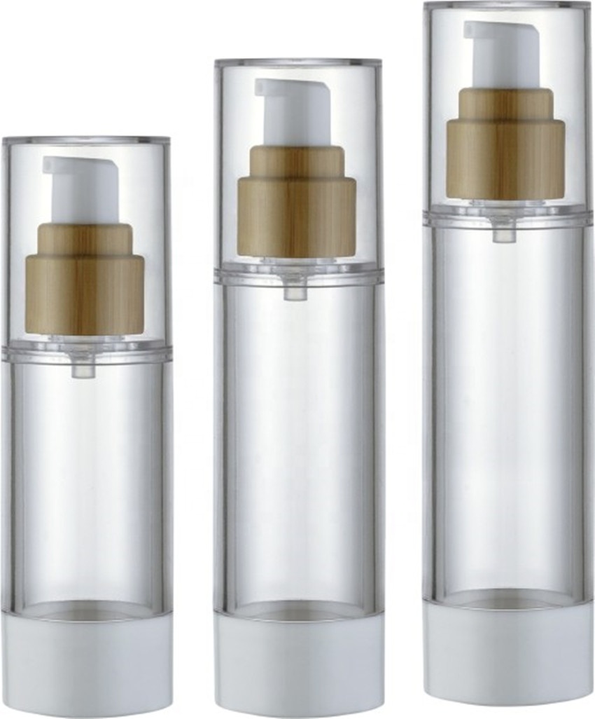 30ml 50ml Airless Vacuum Bottles Plastic Cosmetic Airless Packaging Lotion Serum Airless Pump Bottle ZN3930-1 Airless Bottle
