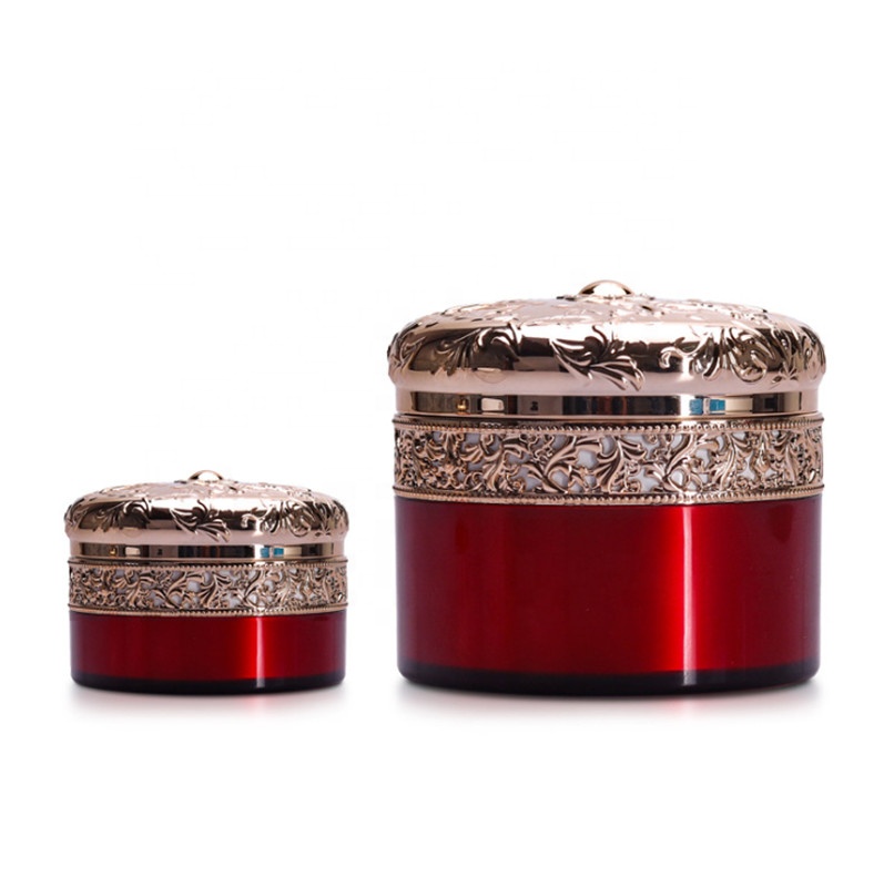 Custom Luxury Cosmetic Packaging Set 10ML/50MLEmpty Plastic Face Cream Jars with Screw Top for Skin Care &amp; Face Masks