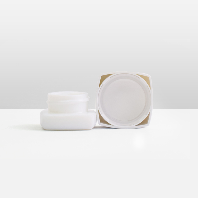 Luxury square Glass Jar 5ml 9ml with Child Resistant Lids Glass Containers for Cream Concentrate Oil Cosmetic Packaging