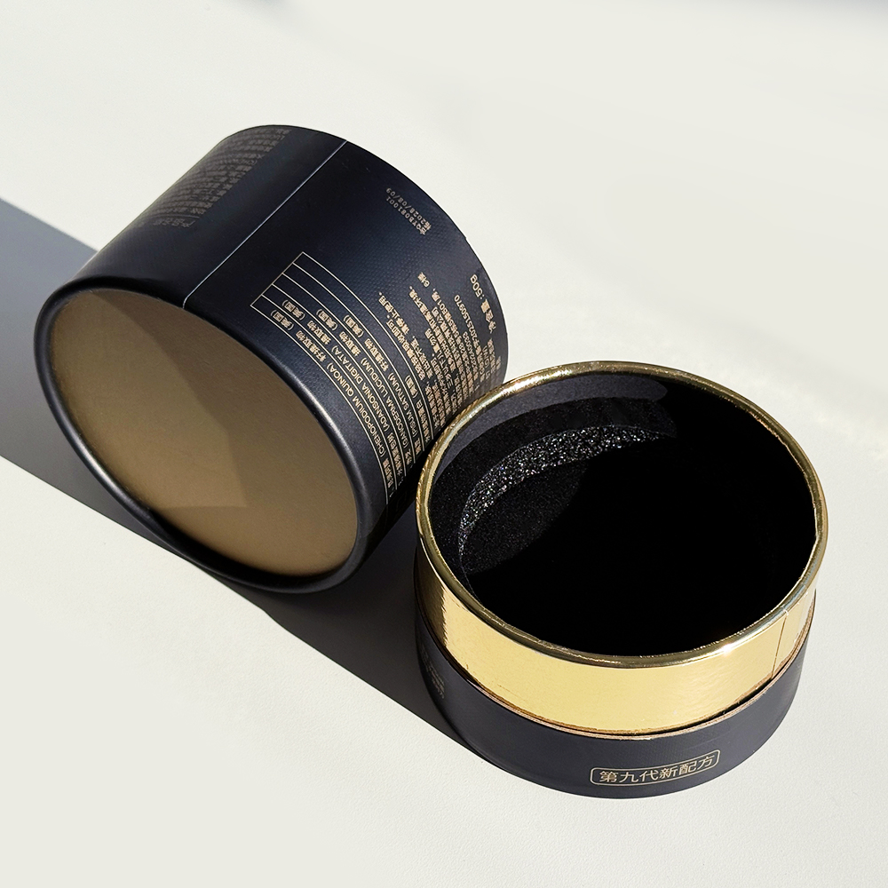 Eco Friendly Bio-degradable Recycled Material Oil-proof Lined Kraft Cardboard Cylindrical Paper Tube Jar for Facial Cream