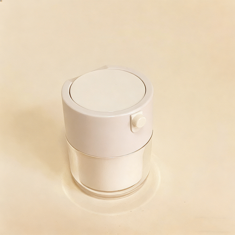Plastic PP/AS 30ml Gold and Silver Airless Pump Bottle Press Vacuum Cream Jars