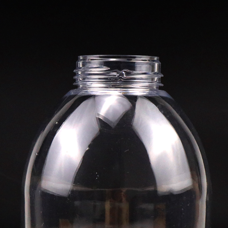 Custom Wholesale Recycled 330ml 500ml 16oz Pet Plastic Juice Beverage Bottle Packaging With Aluminum Cap
