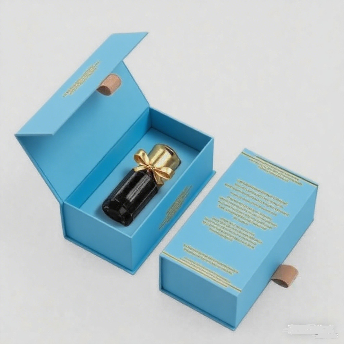Luxury Custom Wood Paper Packaging Packing Gift Box for 3ml 6ml 12ml Oud Oil Attarperfume Bottle