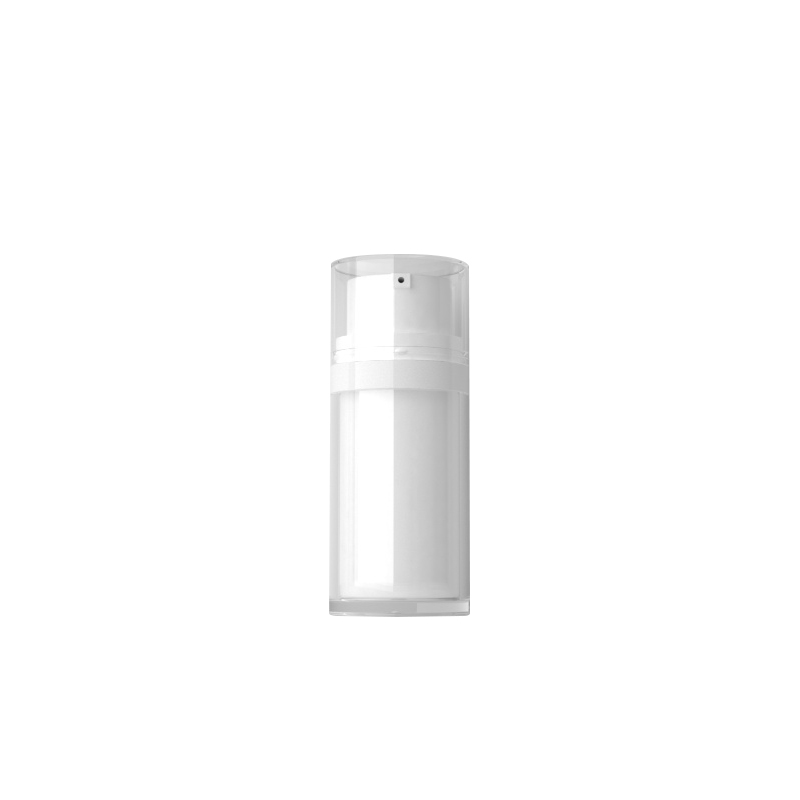 Custom White Luxury Airless Cosmetic Bottle with Plastic Lotion Pump High Quality Plastic Bottles
