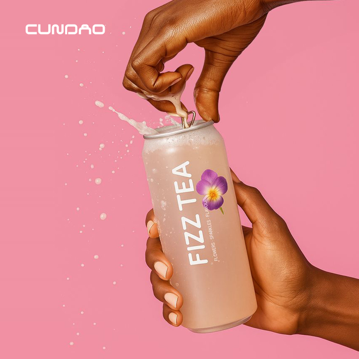 Cundao Custom Disposable PET Can With Aluminum Lid Dessert Soda Bubble Tea 330ml 500ml Clear Pull-Ring Plastic Cans Bottles