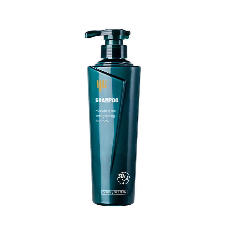 Custom Luxury Blue 500ml PET Plastic Shampoo Bottles for Cosmetics Lotion Pump Bottle Shower Gel Conditioner Shampoo Packaging