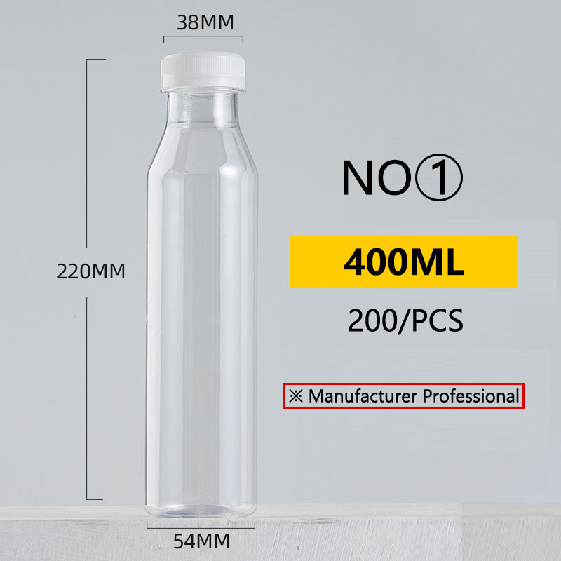 Food Grade PET 400ml 14oz Plastic Packaging Bottles for Juice Beverage