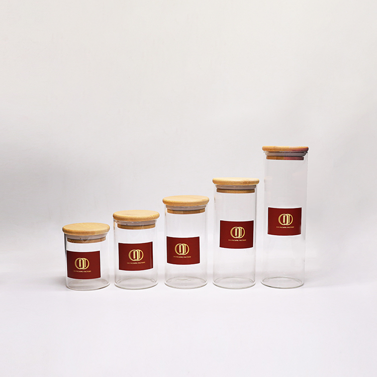 Cream Glass Jar