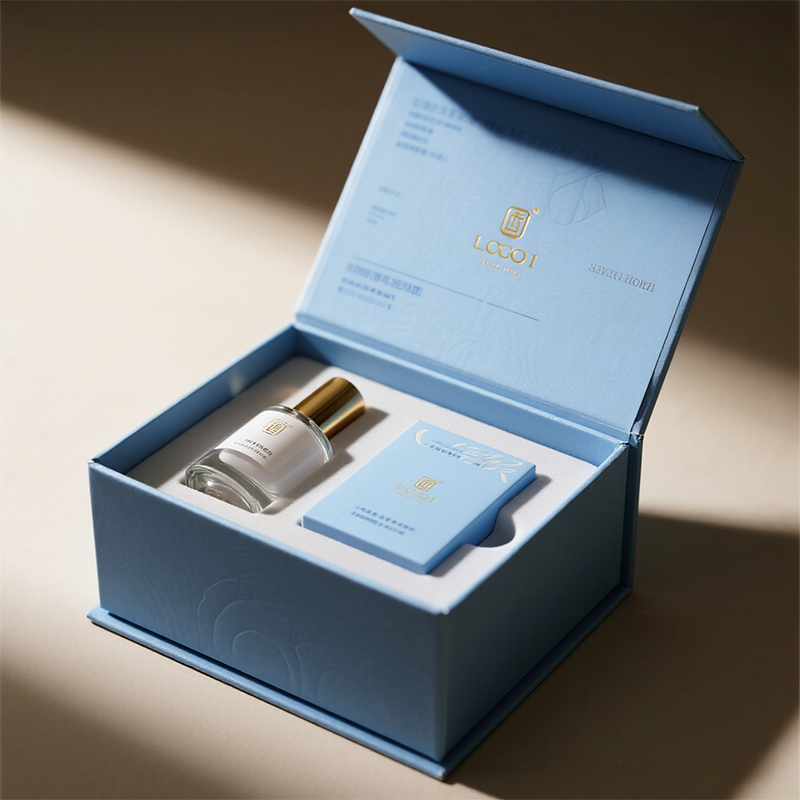 Custom Logo Design Sample Luxury Premium Packaging Empty Rectangle Cosmetic Beauty Tool Set Perfume Bottles Rigid Paper Boxes