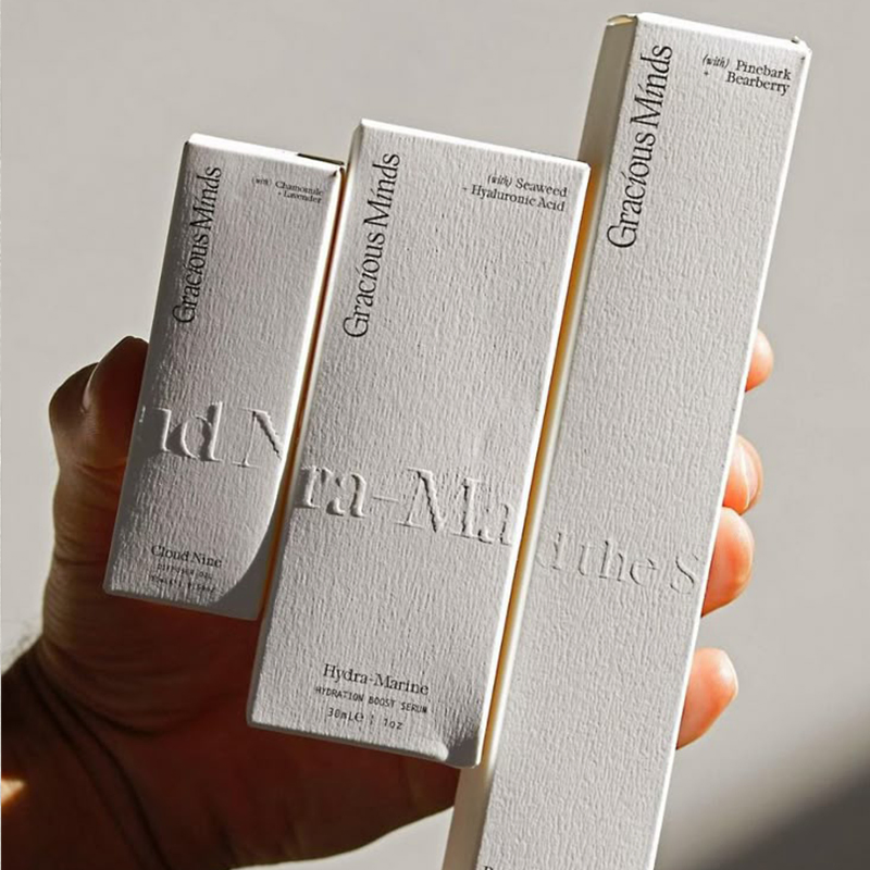 Premium Custom Cosmetic Packaging Boxes Gold Foil Stamping Embossed Printing for Spray Personal Care
