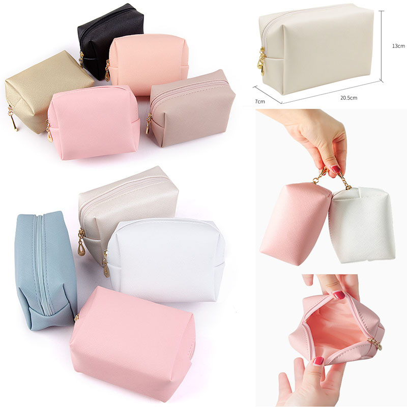 Fashion Portable Waterproof Easy Cleaning Cosmetic Holding Large Capacity Durable Multi Colors Functional Travel Carrying Lady Different Sizes Makeup Bag
