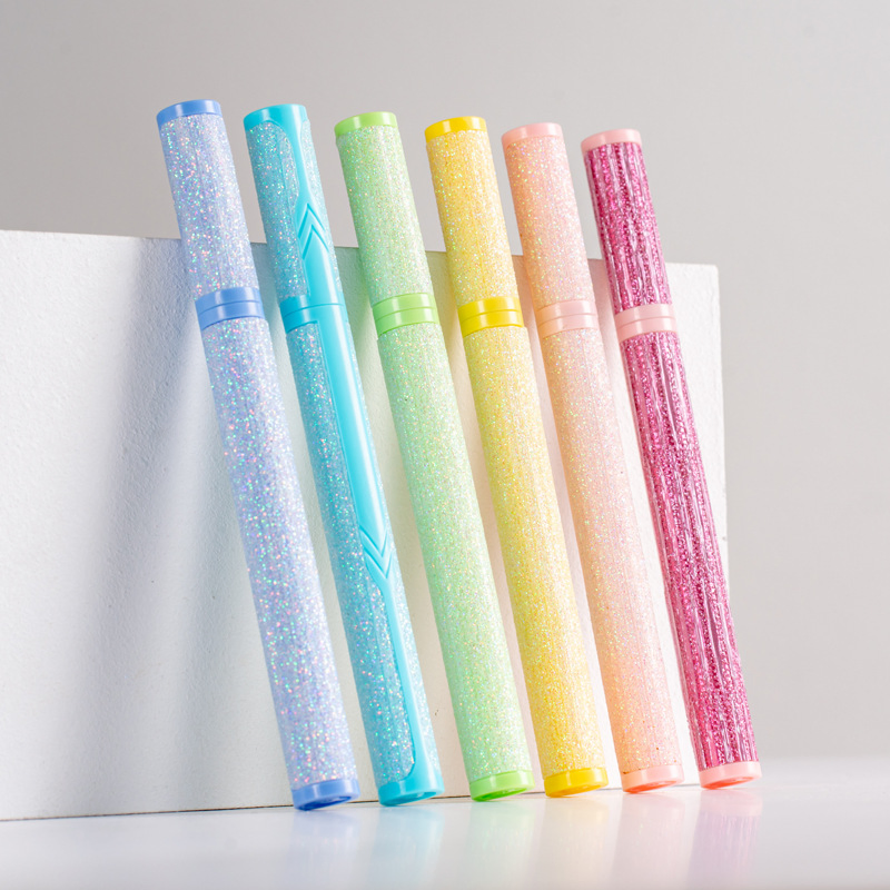 High-End Eyeliner Package Steel Ball Straight Liquid Cotton Head Liquid Eyeliner Empty Tube Makeup Packaging