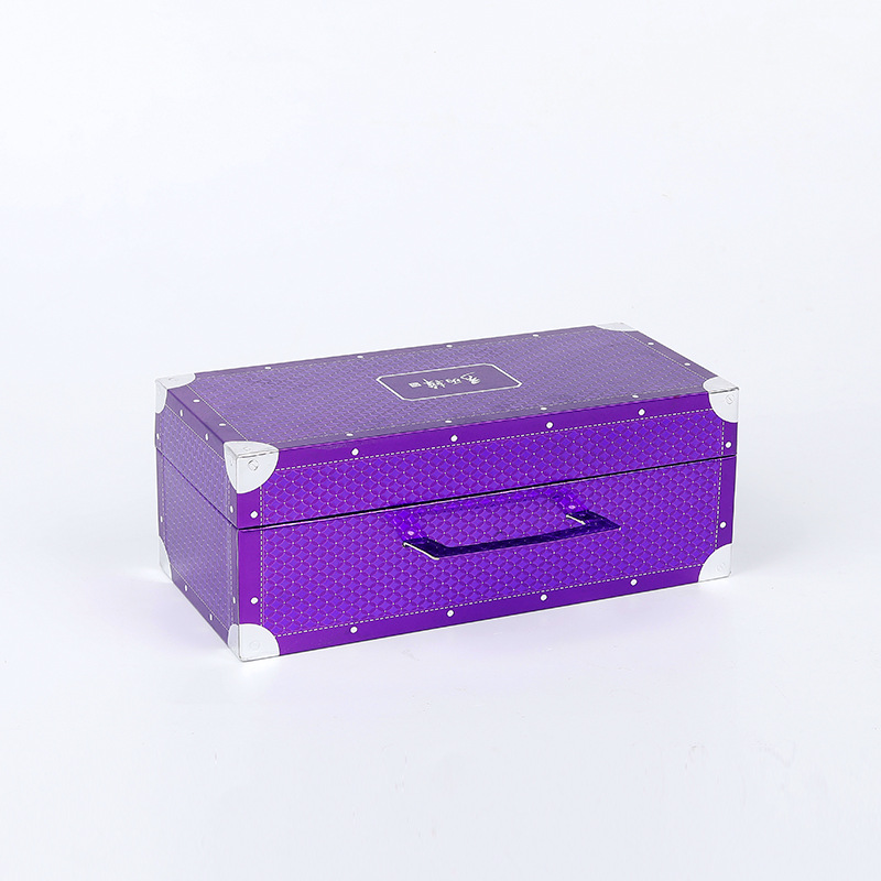 Luxury Suitcase Style Gift Box for Cosmetic Packaging with Embossing Personalized Size &amp; Color Skin Care Serum &amp; Face Cream