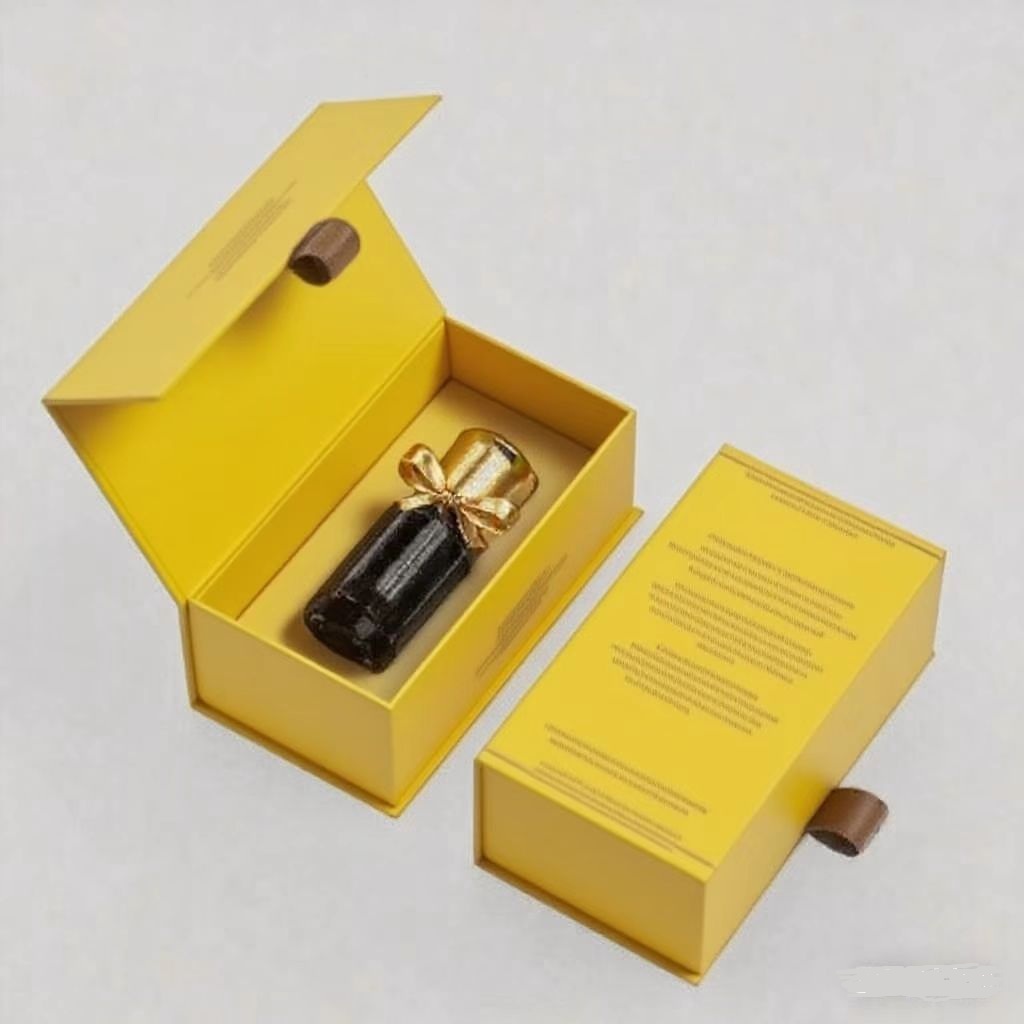 Luxury Custom Wood Paper Packaging Packing Gift Box for 3ml 6ml 12ml Oud Oil Attarperfume Bottle
