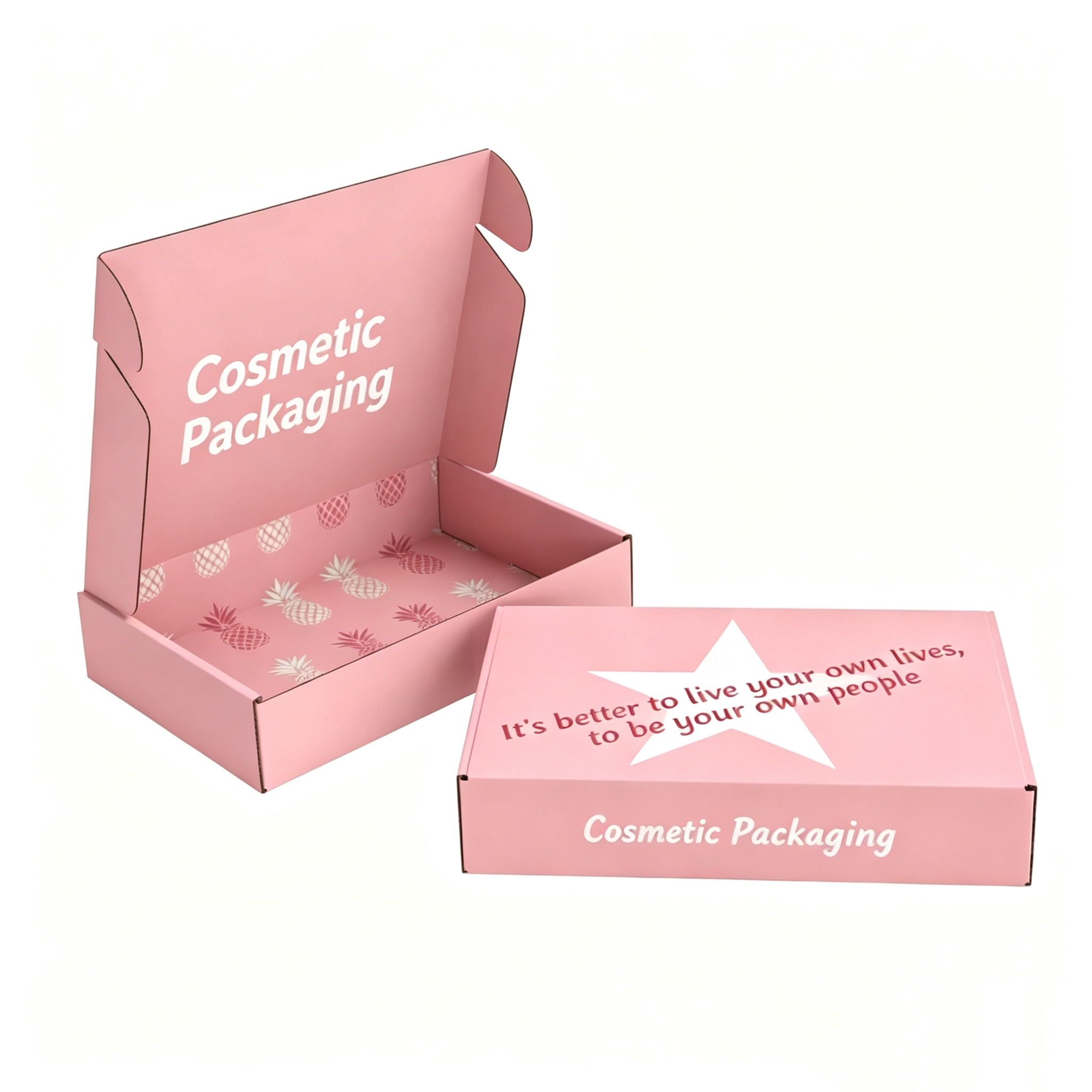 Hot Selling Custom Logo Printed Skin Care Corrugated Packaging Mailer Box for Cosmetic Packaging