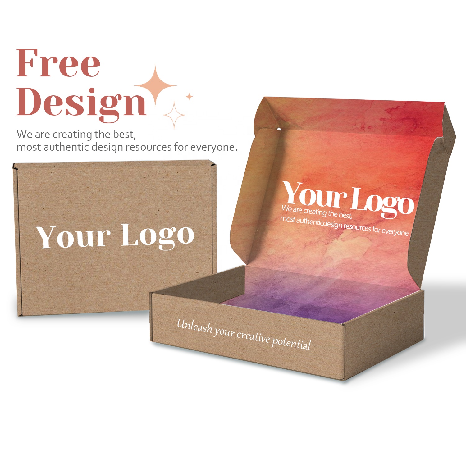 Custom Logo Best Price Good Quality Eco Friendly Cosmetic Clothing Foldable Corrugated Gift Colored Mailer Mailing Shipping Box
