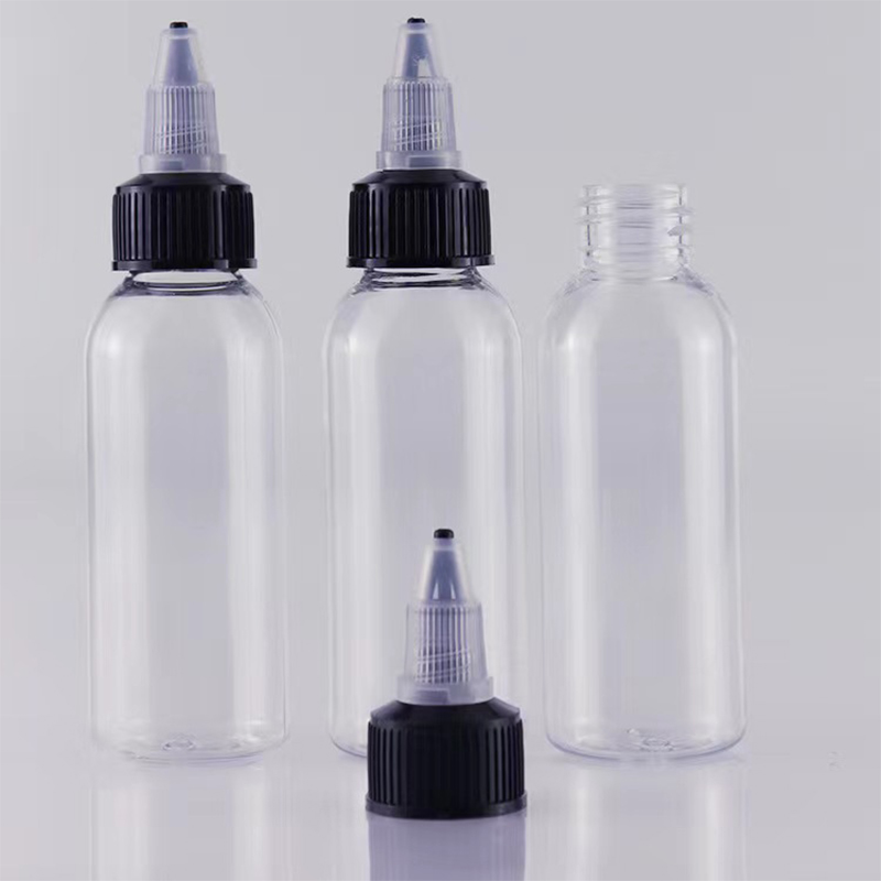 60ml Round Plastic Bottle Pump Shampoo Perfume Lotion Cream Surface Handling Screen Printing Dropper Sealing Box Packing