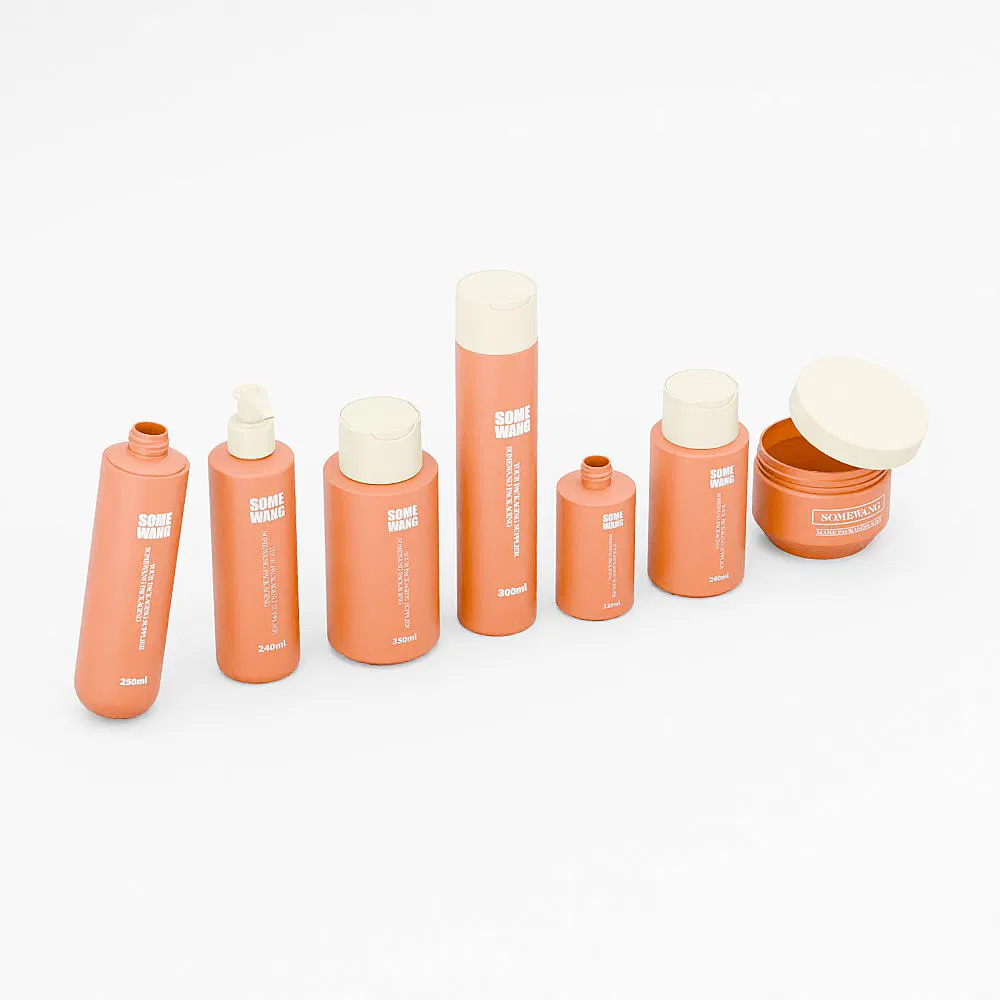Personal Care Kit PE Facial Lotion Bottle 120ml 240ml 250ml 300ml 350ml Plastic Cosmetic Packaging
