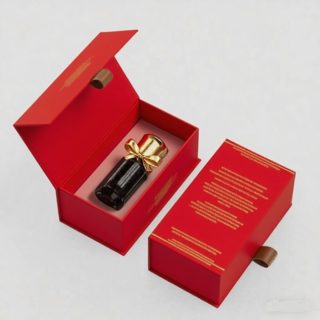 Luxury Custom Wood Paper Packaging Packing Gift Box for 3ml 6ml 12ml Oud Oil Attarperfume Bottle