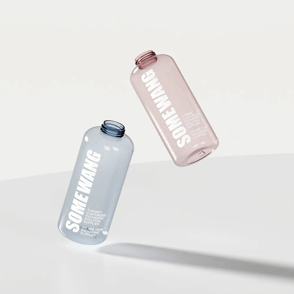 Hot Selling Transparent Pet Body Lotion Bottle 500ml Plastic Personal Care Cosmetic Packaging