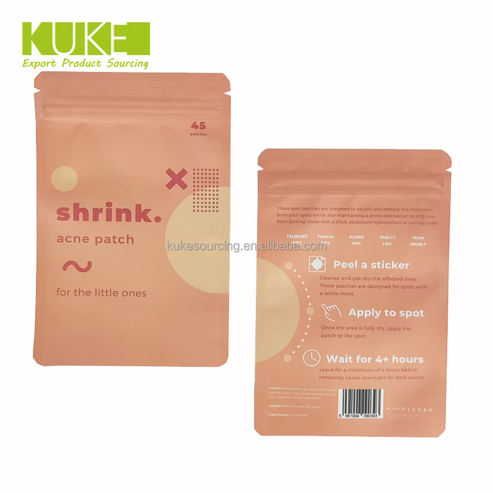 Customized Logo Zip Lock Skincare Cosmetic Cream Sample Sachet Packaging Aluminum Foil Three Side Seal Bag