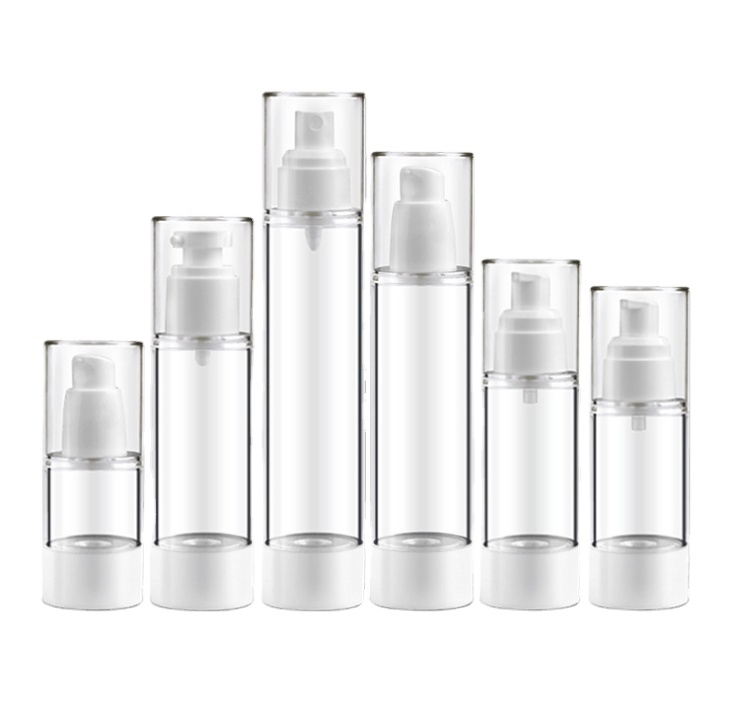 30ml 50ml Airless Vacuum Bottles Plastic Cosmetic Airless Packaging Lotion Serum Airless Pump Bottle ZN3930-1 Airless Bottle