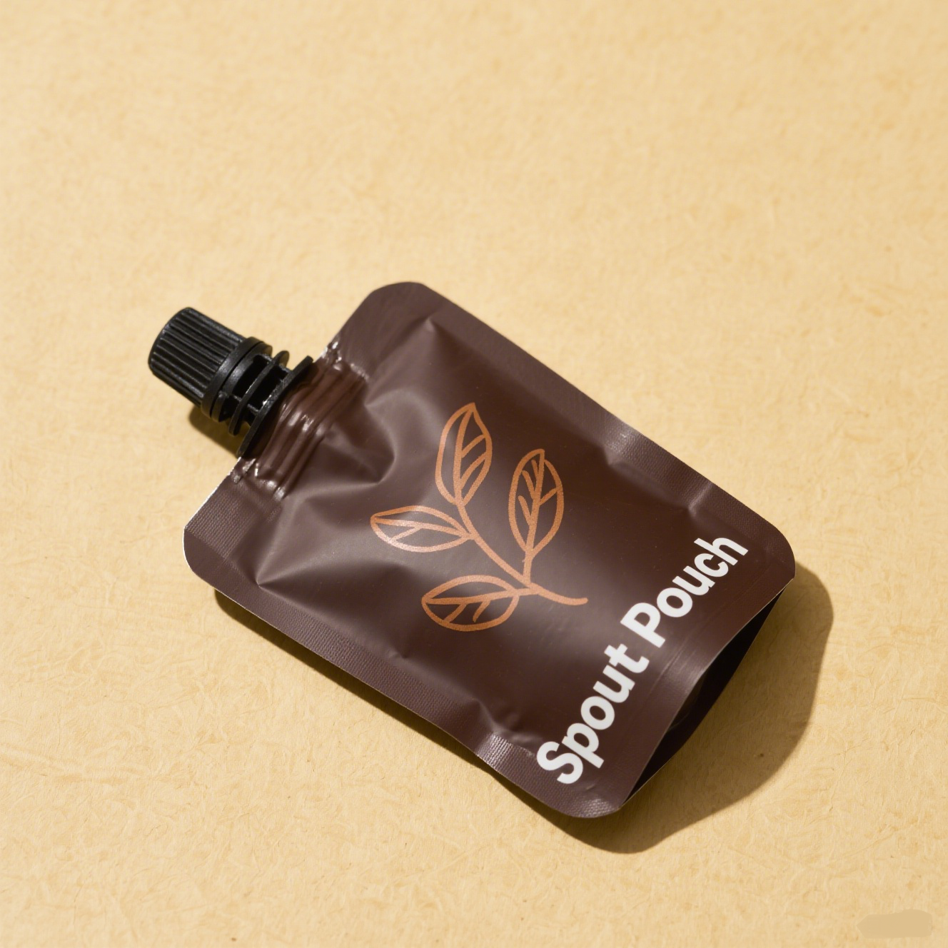 Custom Printed Refill Pouches With Spout Digital Print Eco Friendly Juice Bag Kraft Spout Pouch 500Ml Pouch Spout