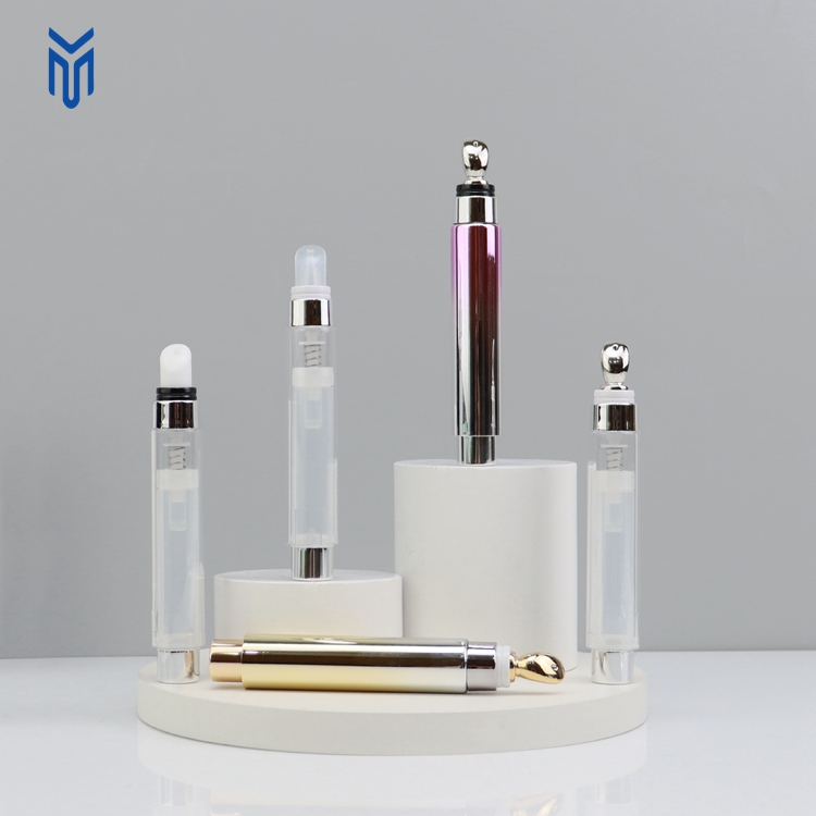 Luxury 5ml 10ml 15ml Eye Cream Metal Applicator Eye Cream Roller Ball Airless Bottle for Cream Essence