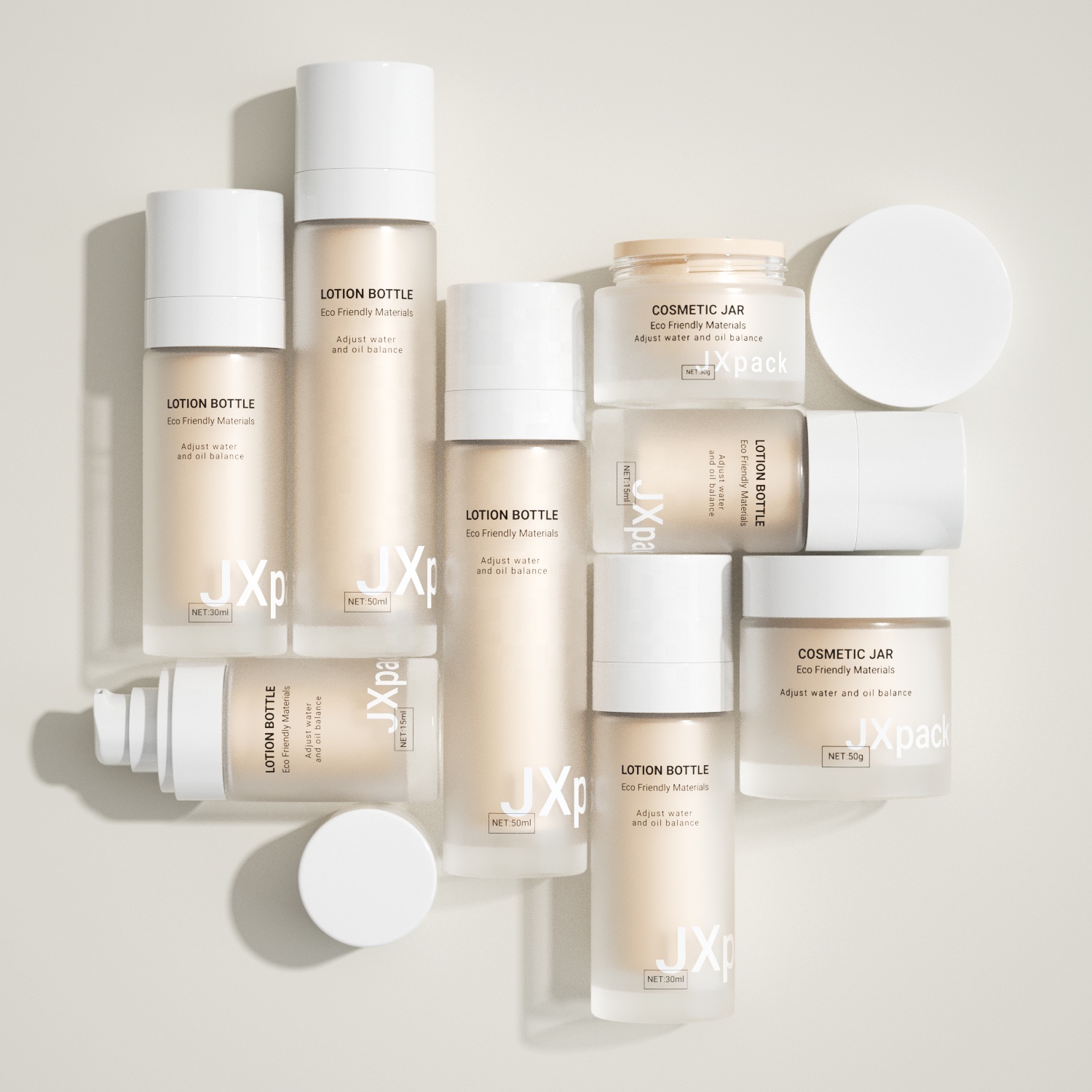 Cosmetic Replaceable Airless Pump Sunscreen Lotion Bottle 15ml 30ml 50ml Eye Bb Cream Airless Bottle Refillable Cosmetic Jar