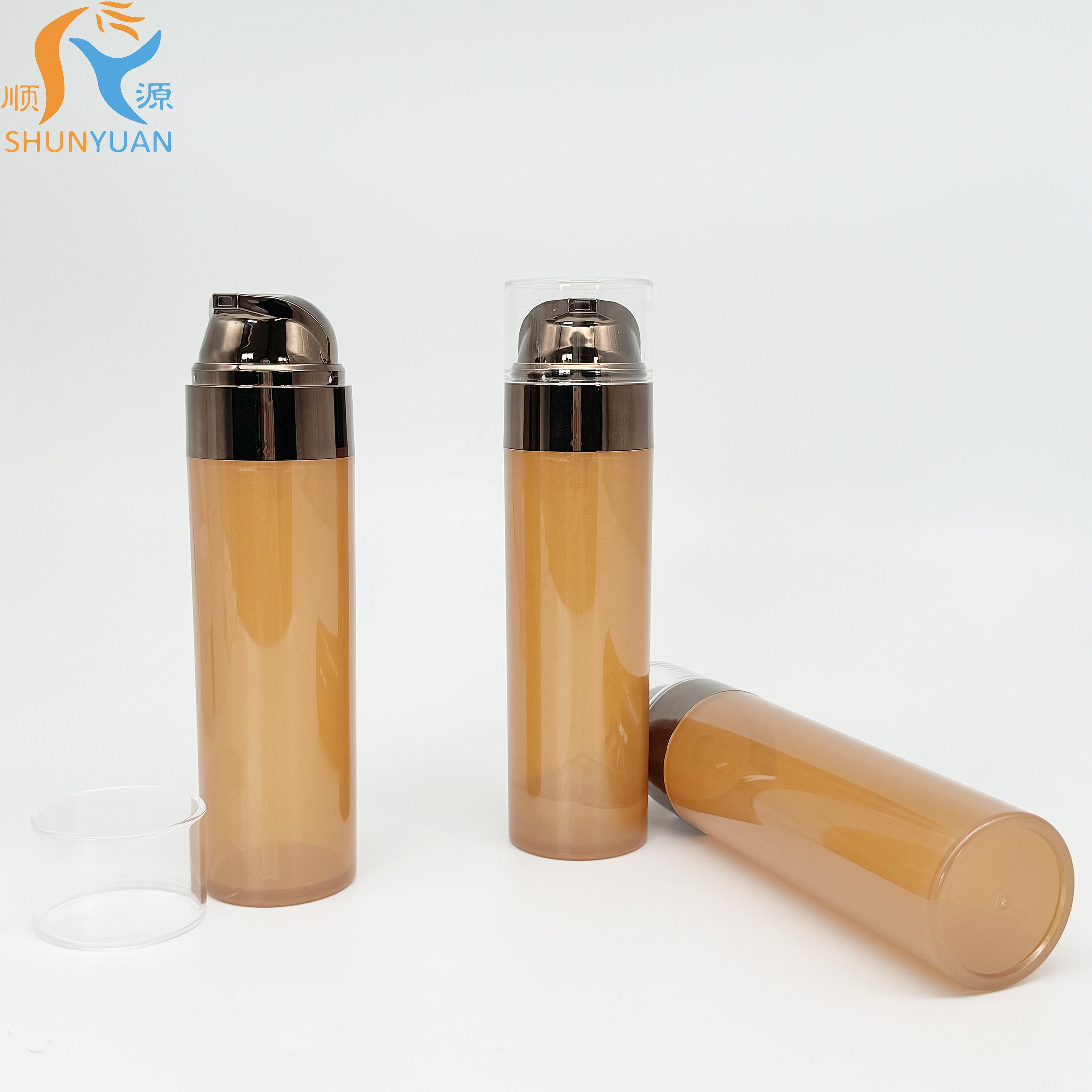 125ml Skincare Packaging 125ml Brown Luxury Makeup Bottle Skincare Packaging Set