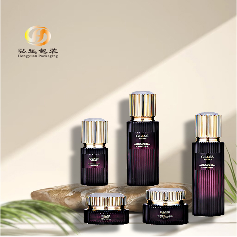 Cosmetic packaging for 40ml 100ml 120ml glass bottles with 30g and 50g eye cream bottles and face cream bottles