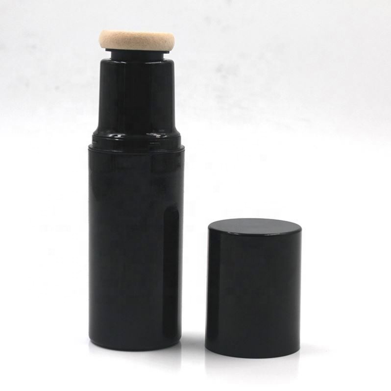 Plastic Concealer Packaging 45ml Airless Type Plastic Liquid Foundation Bottle With Sponge