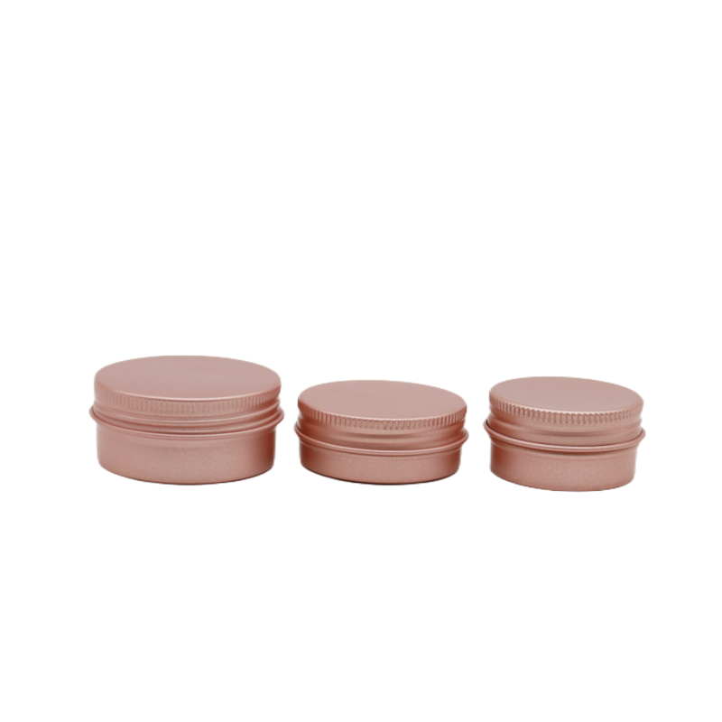 5ml 10ml 20ml 30ml 50ml Round Matte Finish Cosmetic Tin Container Hand Body Cream Packaging Aluminum Jar with Screw Cap