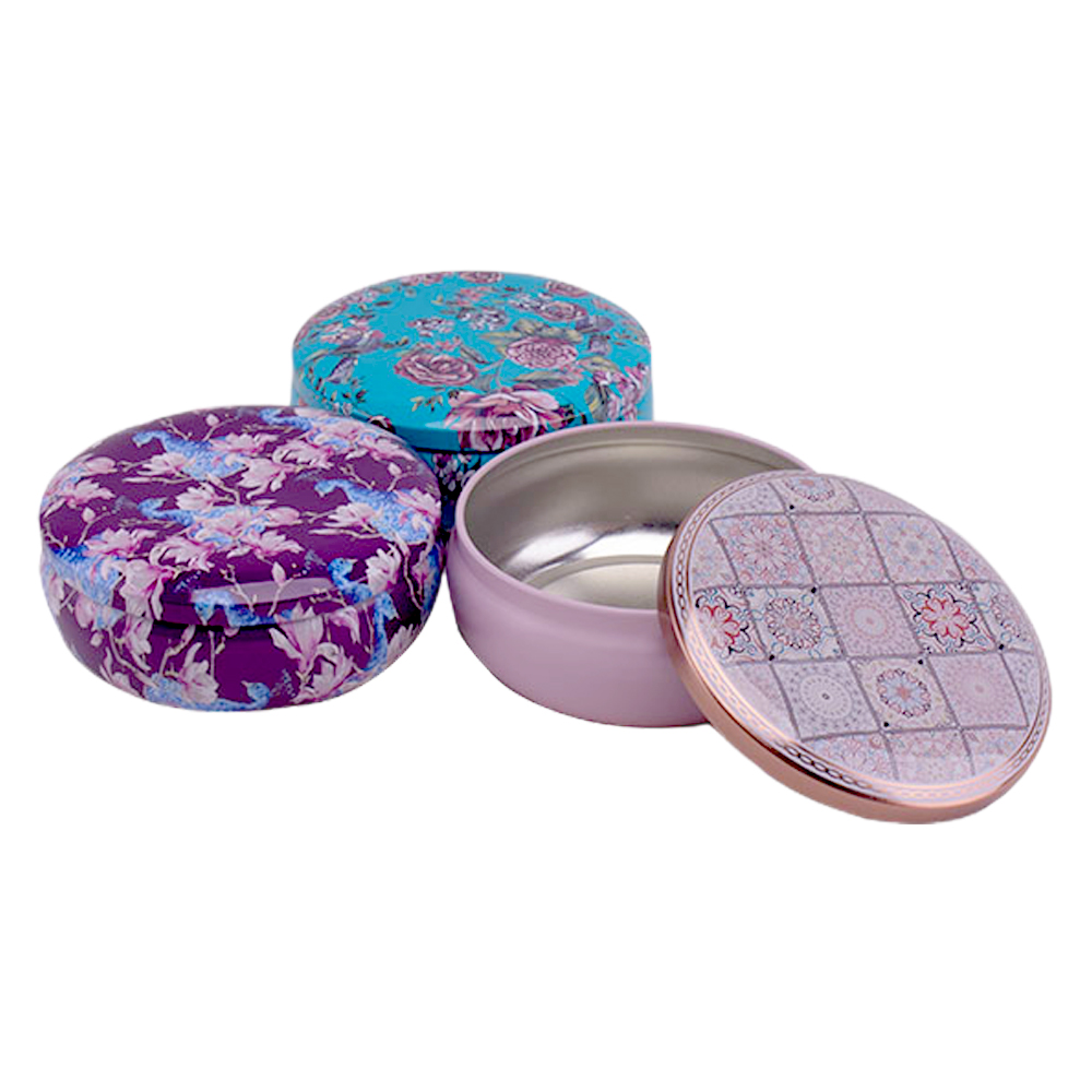 2026 New Design High Quality Tinplate Metal Tin Custom Cosmetic Jars With Lids Metal Aluminum Cosmetic Container