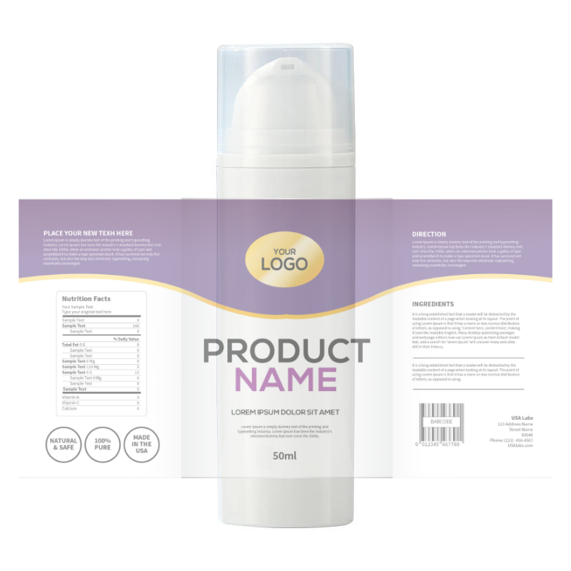2026 Empty 5ml 10ml 15ml 30ml 50ml 100ml 150ml PP Airless Pump Bottles for Lotion Cosmetics SCREEN PRINTED OEM/ODM