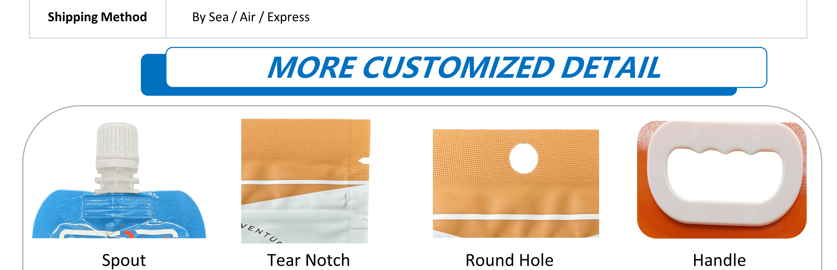 Energy Gel Sachet Pouch