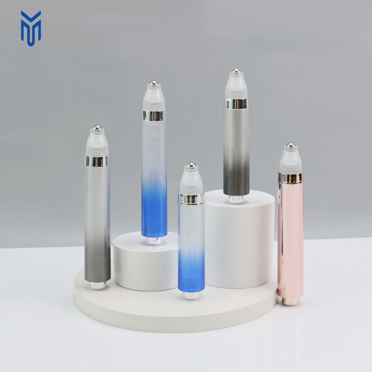 Luxury 5ml 10ml 15ml Eye Cream Metal Applicator Eye Cream Roller Ball Airless Bottle for Cream Essence